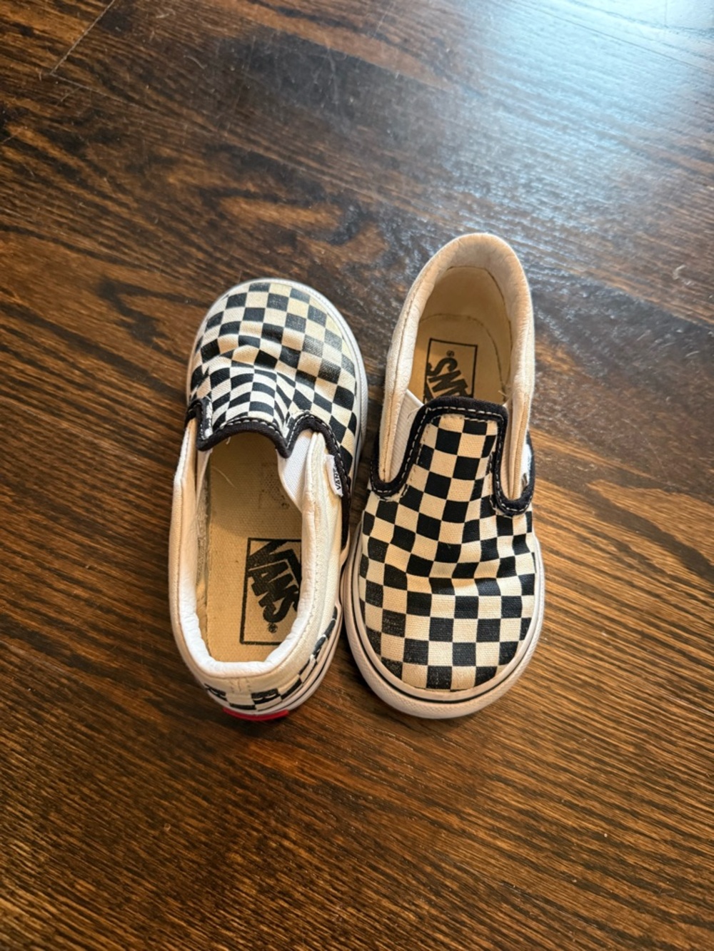 Black & White Checkerboard Vans